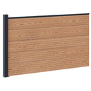 vidaXL Kerítés Készlet 175 x 105 cm WPC és Alumínium Barna