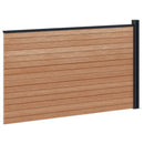 vidaXL Kerítés Készlet 175 x 105 cm WPC és Alumínium Barna