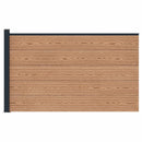 vidaXL Kerítés Készlet 175 x 105 cm WPC és Alumínium Barna