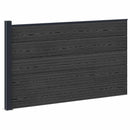 vidaXL Kerítés Készlet 175 x 105 cm WPC és Alumínium Fekete