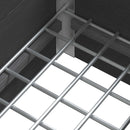 vidaXL Kerti magaságyás Szürke 100 x 30 x 22 cm WPC és Alumínium