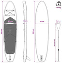 vidaXL Felfújható Stand Up Paddle Board HYDROS 335 x 76 x 15 cm Türkiz
