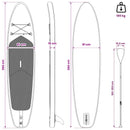 vidaXL Felfújható Stand Up Paddle Board HYDROS 366 x 81 x 15 cm Türkiz