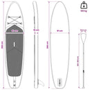 vidaXL Felfújható Kép álló Szörfdeszka TRITON 366 x 81 x 15 cm Kék
