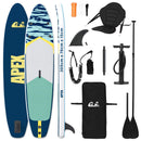 vidaXL SUP tábla ülőhellyel 2 az 1-ben APEX 305 x 76 x 15 cm Kék