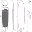 vidaXL SUP tábla ülőhellyel 2 az 1-ben POSEIDON 335 x 76 x 15 cm Zöld