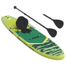 vidaXL SUP tábla ülőhellyel 2 az 1-ben POSEIDON 366 x 81 x 15 cm Zöld