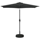 vidaXL Kerti napernyő LED világítással és talppal 270 x 270 cm