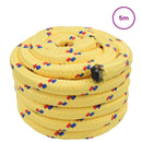 vidaXL Csónak Kötél 5 m 4 Sárga PP