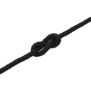 vidaXL Csónak Kötél 12 m 1.2 Fekete Poliészter