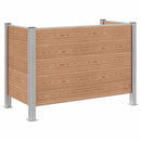 vidaXL Hulladék Gyűjtő Kerítés Barna 161 x 85 x 115 cm