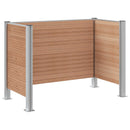 vidaXL Hulladék Gyűjtő Kerítés Barna 161 x 85 x 115 cm