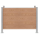 vidaXL Hulladék Gyűjtő Kerítés Barna 161 x 85 x 115 cm