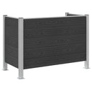 vidaXL Hulladék Gyűjtő Kerítés Szürke 161 x 85 x 115 cm