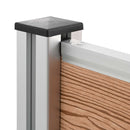 vidaXL Hulladék Gyűjtő Kerítés Barna 237 x 85 x 115 cm