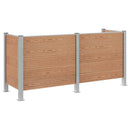 vidaXL Hulladék Gyűjtő Kerítés Barna 237 x 85 x 115 cm