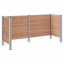 vidaXL Hulladék Gyűjtő Kerítés Barna 237 x 85 x 115 cm