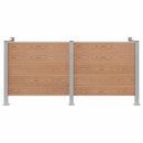 vidaXL Hulladék Gyűjtő Kerítés Barna 237 x 85 x 115 cm