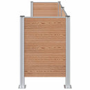 vidaXL Hulladék Gyűjtő Kerítés Barna 237 x 85 x 115 cm