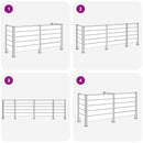 vidaXL Hulladék Gyűjtő Kerítés Barna 237 x 85 x 115 cm