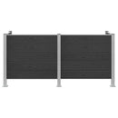 vidaXL Hulladék Gyűjtő Kerítés Szürke 237 x 85 x 115 cm