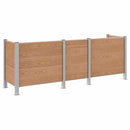 vidaXL Hulladék Gyűjtő Kerítés Barna 315 x 85 x 115 cm