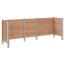 vidaXL Hulladék Gyűjtő Kerítés Barna 315 x 85 x 115 cm