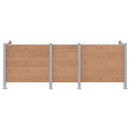 vidaXL Hulladék Gyűjtő Kerítés Barna 315 x 85 x 115 cm