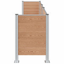 vidaXL Hulladék Gyűjtő Kerítés Barna 315 x 85 x 115 cm