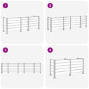 vidaXL Hulladék Gyűjtő Kerítés Barna 315 x 85 x 115 cm