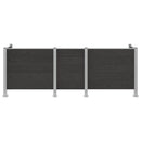 vidaXL Hulladék Gyűjtő Kerítés Szürke 315 x 85 x 115 cm