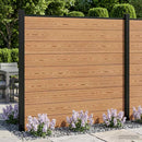 vidaXL Kerítés Készlet 175 x 186 cm WPC és Alumínium Barna