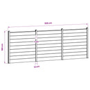 vidaXL Kerítés Készlet 526 x 186 cm WPC és Alumínium Szürke