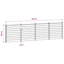 vidaXL Kerítés Készlet 699 x 186 cm WPC és Alumínium Szürke