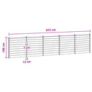 vidaXL Kerítés Készlet 5 db 872 x 186 cm WPC és Alumínium Szürke