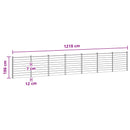 vidaXL Kerítés Készlet 7 db 1218 x 186 cm WPC és Alumínium Szürke