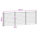 vidaXL Kerítés Készlet 3 pcs 526 x 186 cm WPC és Alumínium Fekete