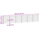 vidaXL Kerítés Készlet 6 pcs 1045 x 186 cm WPC és Alumínium Fekete