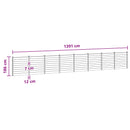 vidaXL Kerítés Készlet 8 pcs 1391 x 186 cm WPC és Alumínium Fekete