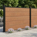 vidaXL Kerítés Készlet 175 x 105 cm WPC és Alumínium Barna