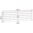 vidaXL Kerítés Készlet 2 pcs 353 x 105 cm WPC és Alumínium Barna