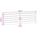 vidaXL Kerítés Készlet 2 pcs 353 x 105 cm WPC és Alumínium Fekete