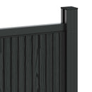 vidaXL Kerítéselem 9 db 1580 x 186,5 cm WPC és Alumínium Fekete