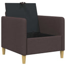 vidaXL Tárolós Kanapé Sötét Barna 72 x 78 x 87 cm Poliészter
