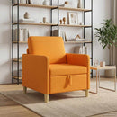 vidaXL Tárolós Kanapé Sötét sárga 72 x 78 x 87 cm Poliészter
