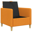 vidaXL Tárolós Kanapé Sötét sárga 72 x 78 x 87 cm Poliészter