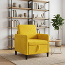 vidaXL Tárolós Kanapé Sárga 72 x 78 x 87 cm Poliészter