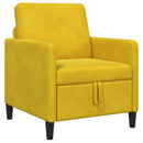 vidaXL Tárolós Kanapé Sárga 72 x 78 x 87 cm Poliészter