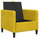 vidaXL Tárolós Kanapé Sárga 72 x 78 x 87 cm Poliészter
