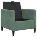 vidaXL Tárolós Kanapé Tengeri Zöld 72 x 78 x 87 cm Poliészter